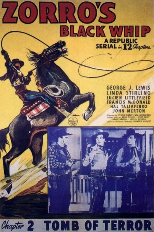 Zorro's Black Whip - Movie Poster Zorro's Black Whip - Movie Poster