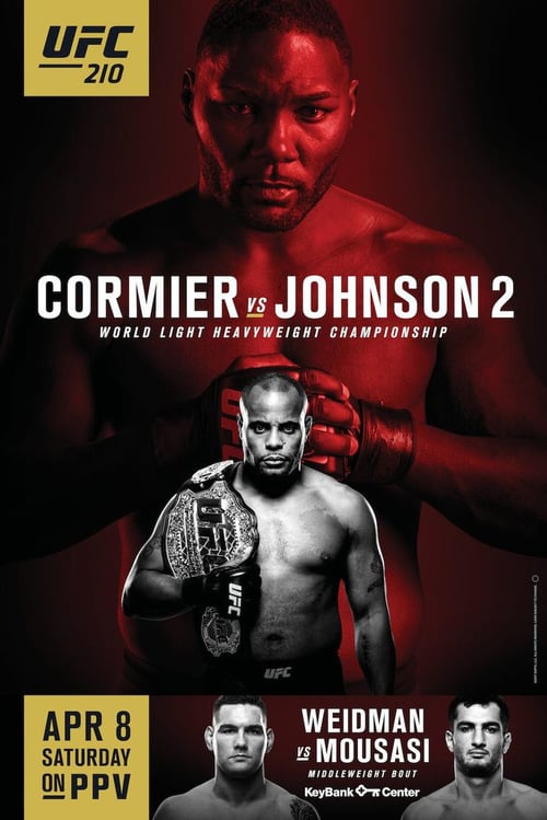 UFC 210: Cormier vs. Johnson 2 - Movie Poster UFC 210: Cormier vs. Johnson 2 - Movie Poster