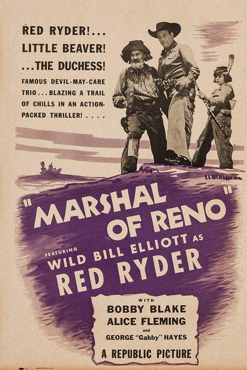 Marshal of Reno - Movie Poster Marshal of Reno - Movie Poster