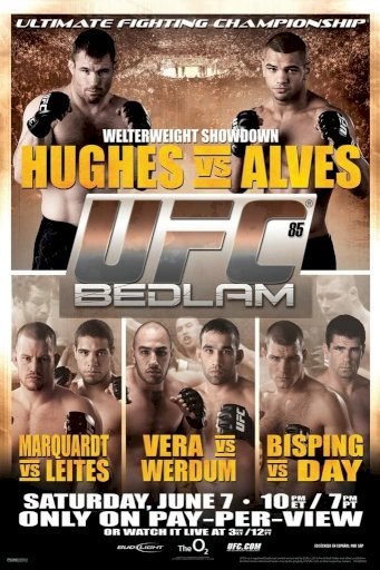 UFC 85: Bedlam - Movie Poster UFC 85: Bedlam - Movie Poster