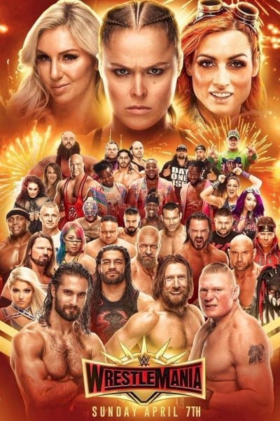 WWE WrestleMania 35 - Movie Poster WWE WrestleMania 35 - Movie Poster