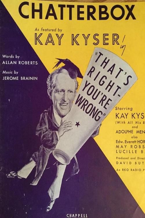 That's Right - You're Wrong - Movie Poster That's Right - You're Wrong - Movie Poster