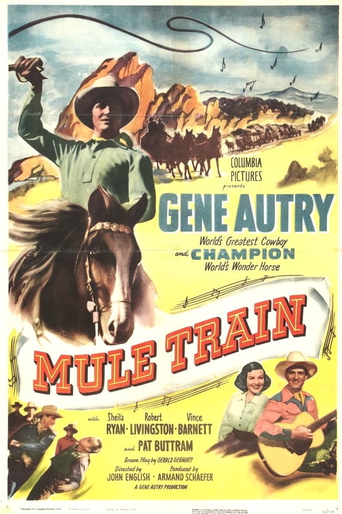 Mule Train - Movie Poster Mule Train - Movie Poster