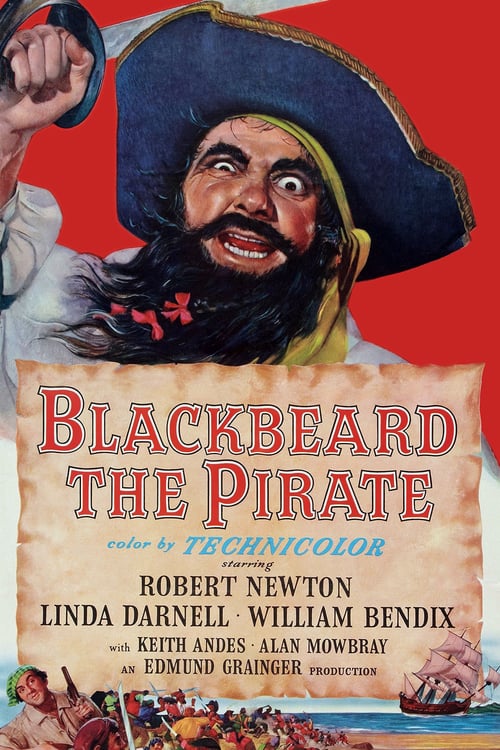Blackbeard, the Pirate - Movie Poster Blackbeard, the Pirate - Movie Poster