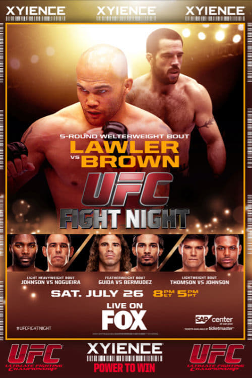 UFC on FOX 12: Lawler vs. Brown - Movie Poster UFC on FOX 12: Lawler vs. Brown - Movie Poster