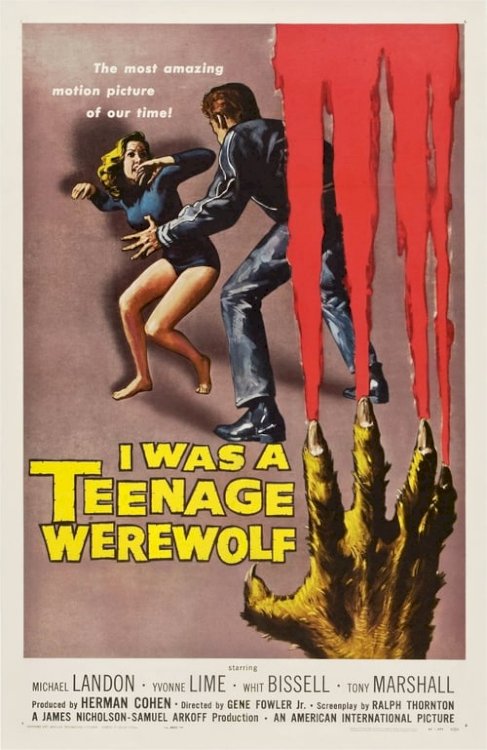 I Was a Teenage Werewolf - Movie Poster I Was a Teenage Werewolf - Movie Poster
