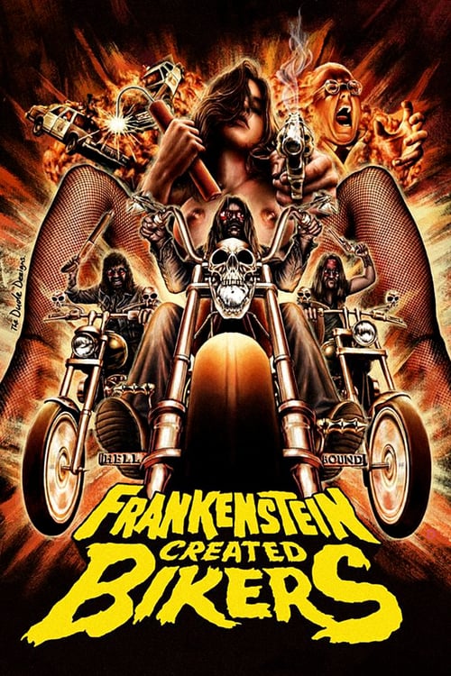 Frankenstein Created Bikers - Movie Poster Frankenstein Created Bikers - Movie Poster