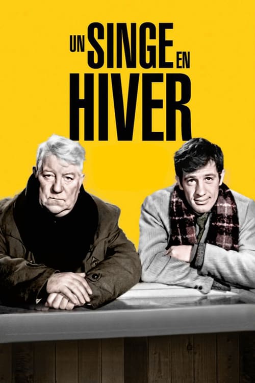 A Monkey in Winter - Movie Poster A Monkey in Winter - Movie Poster