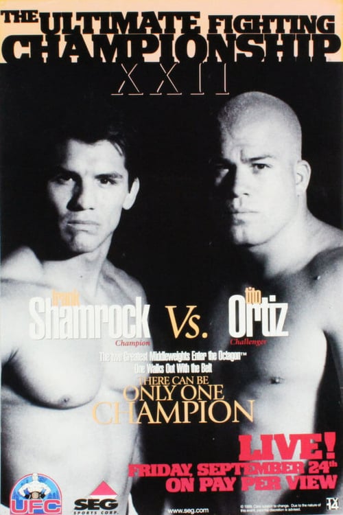 UFC 22: Only One Can be Champion - Movie Poster UFC 22: Only One Can be Champion - Movie Poster