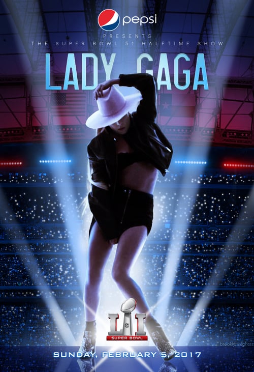 Lady Gaga: Super Bowl LI Halftime Show - Movie Poster Lady Gaga: Super Bowl LI Halftime Show - Movie Poster