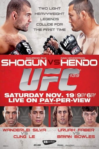 UFC 139: Shogun vs. Henderson - Movie Poster UFC 139: Shogun vs. Henderson - Movie Poster