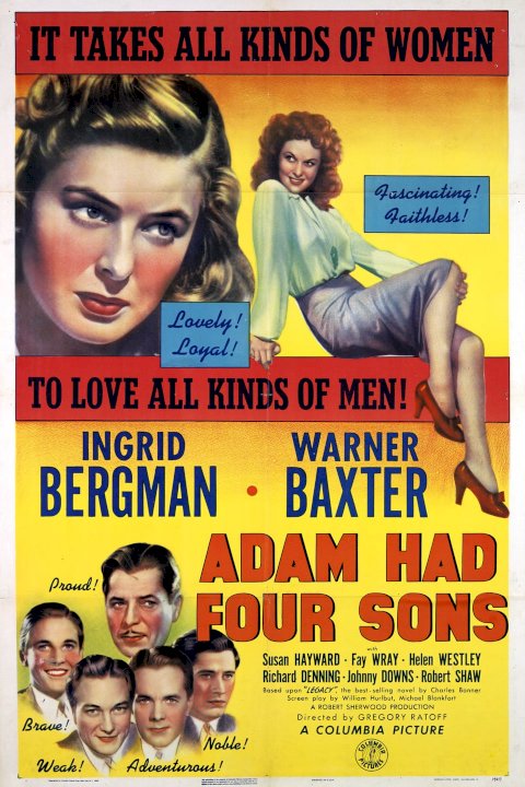 Adam Had Four Sons - Movie Poster Adam Had Four Sons - Movie Poster