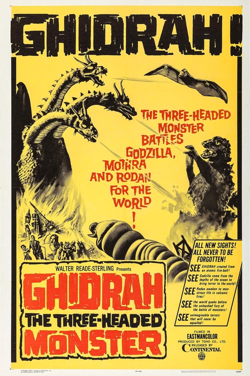 Ghidorah, the Three-Headed Monster - Movie Poster Ghidorah, the Three-Headed Monster - Movie Poster