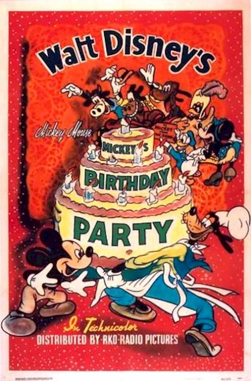 Mickey's Birthday Party - Movie Poster Mickey's Birthday Party - Movie Poster
