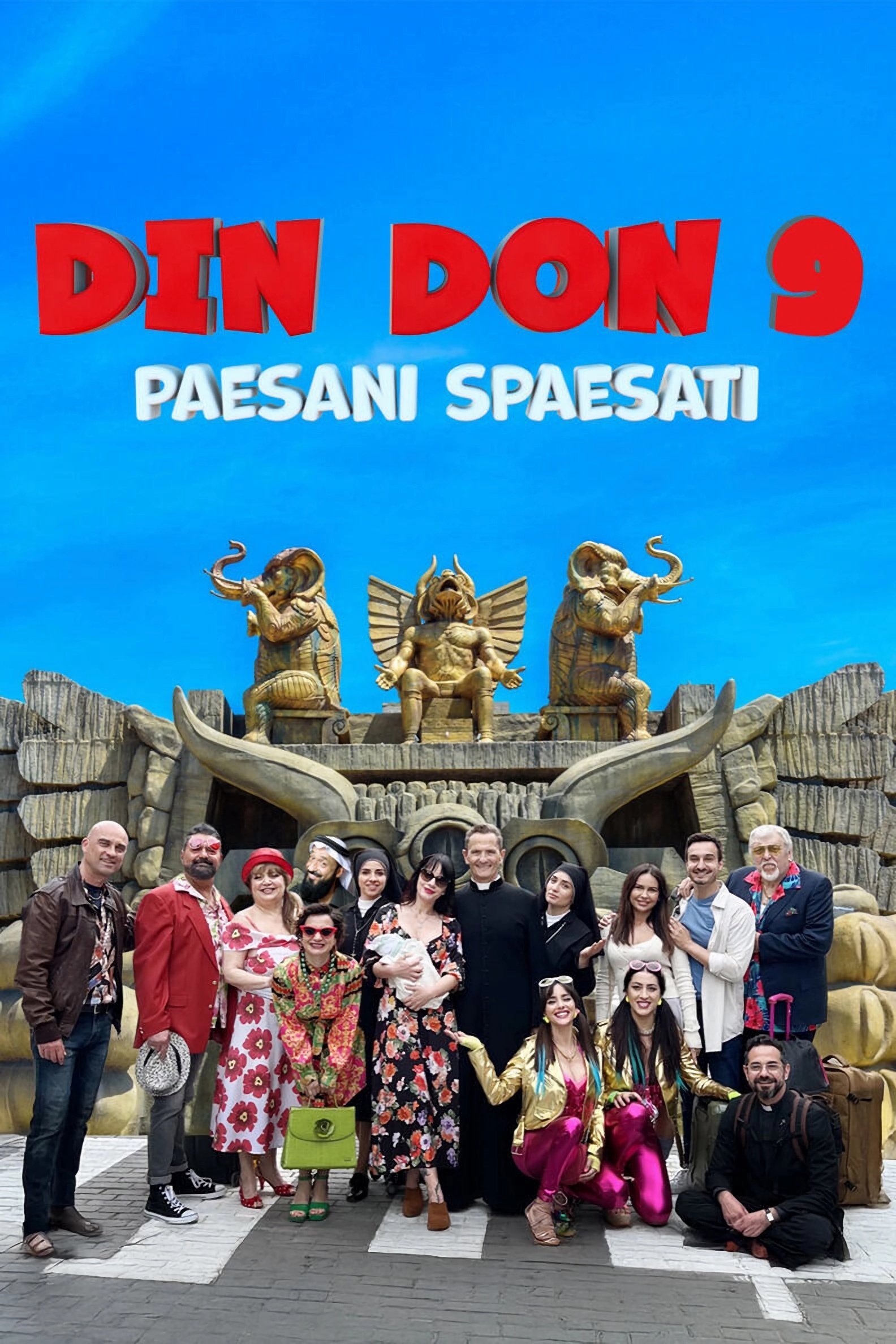 Din Don 9 - Paesani spaesati - Movie Poster Din Don 9 - Paesani spaesati - Movie Poster