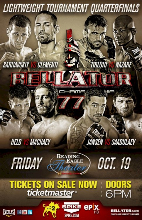 Bellator Fighting Championships 77 - Movie Poster Bellator Fighting Championships 77 - Movie Poster