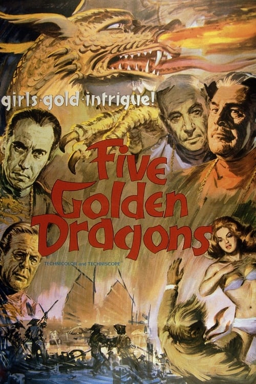 Five Golden Dragons - Movie Poster Five Golden Dragons - Movie Poster