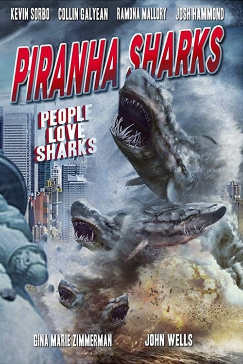 Piranha Sharks - Movie Poster Piranha Sharks - Movie Poster