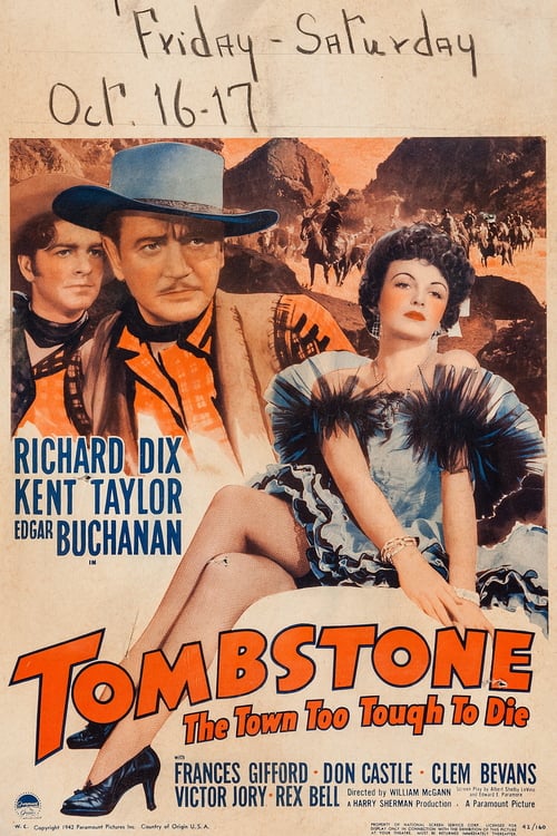 Tombstone: The Town too Tough to Die - Movie Poster Tombstone: The Town too Tough to Die - Movie Poster