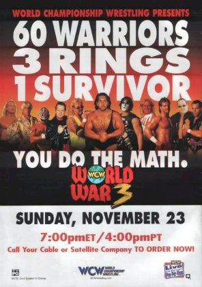 WCW World War 3 1997 - Movie Poster WCW World War 3 1997 - Movie Poster