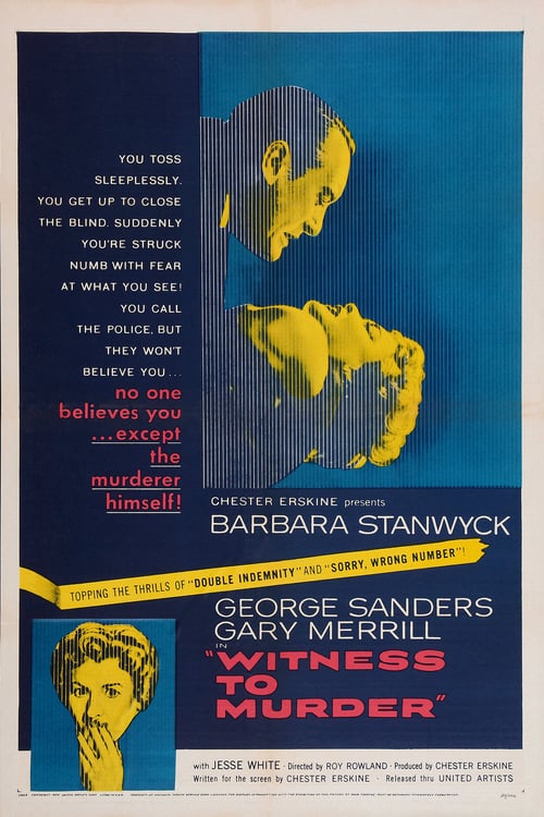 Witness to Murder - Movie Poster Witness to Murder - Movie Poster
