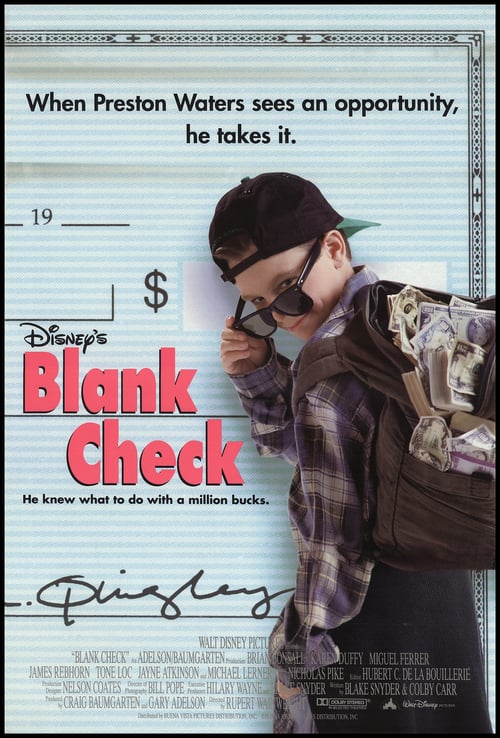 Blank Check - Movie Poster Blank Check - Movie Poster