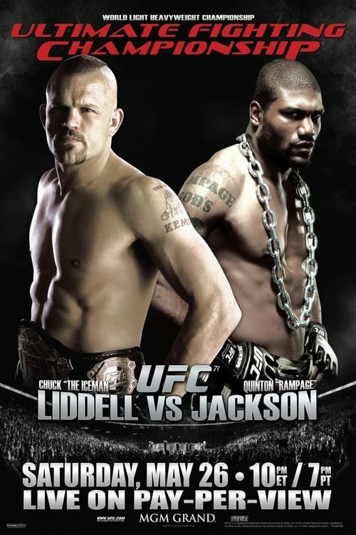 UFC 71: Liddell vs. Jackson - Movie Poster UFC 71: Liddell vs. Jackson - Movie Poster