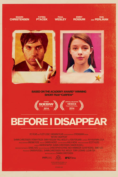 Before I Disappear - Movie Poster