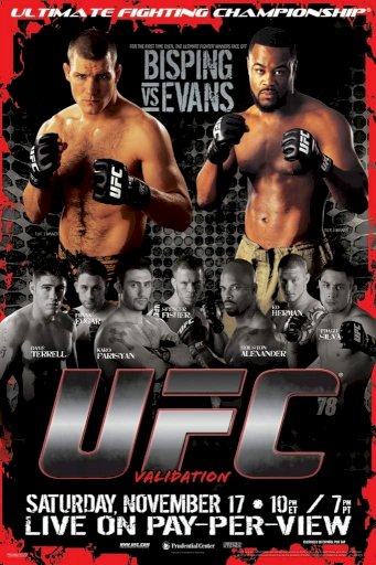 UFC 78: Validation - Movie Poster UFC 78: Validation - Movie Poster