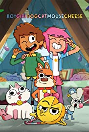 Boy Girl Dog Cat Mouse Cheese - Movie Poster
