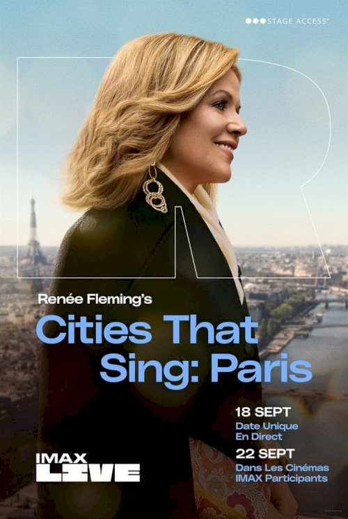 Renée Fleming's Cities That Sing - Paris - Movie Poster Renée Fleming's Cities That Sing - Paris - Movie Poster