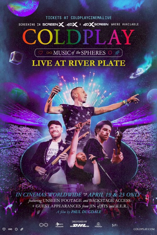 Coldplay: Music of the Spheres - Live at River Plate - Movie Poster Coldplay: Music of the Spheres - Live at River Plate - Movie Poster