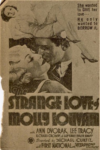 The Strange Love of Molly Louvain - Movie Poster The Strange Love of Molly Louvain - Movie Poster