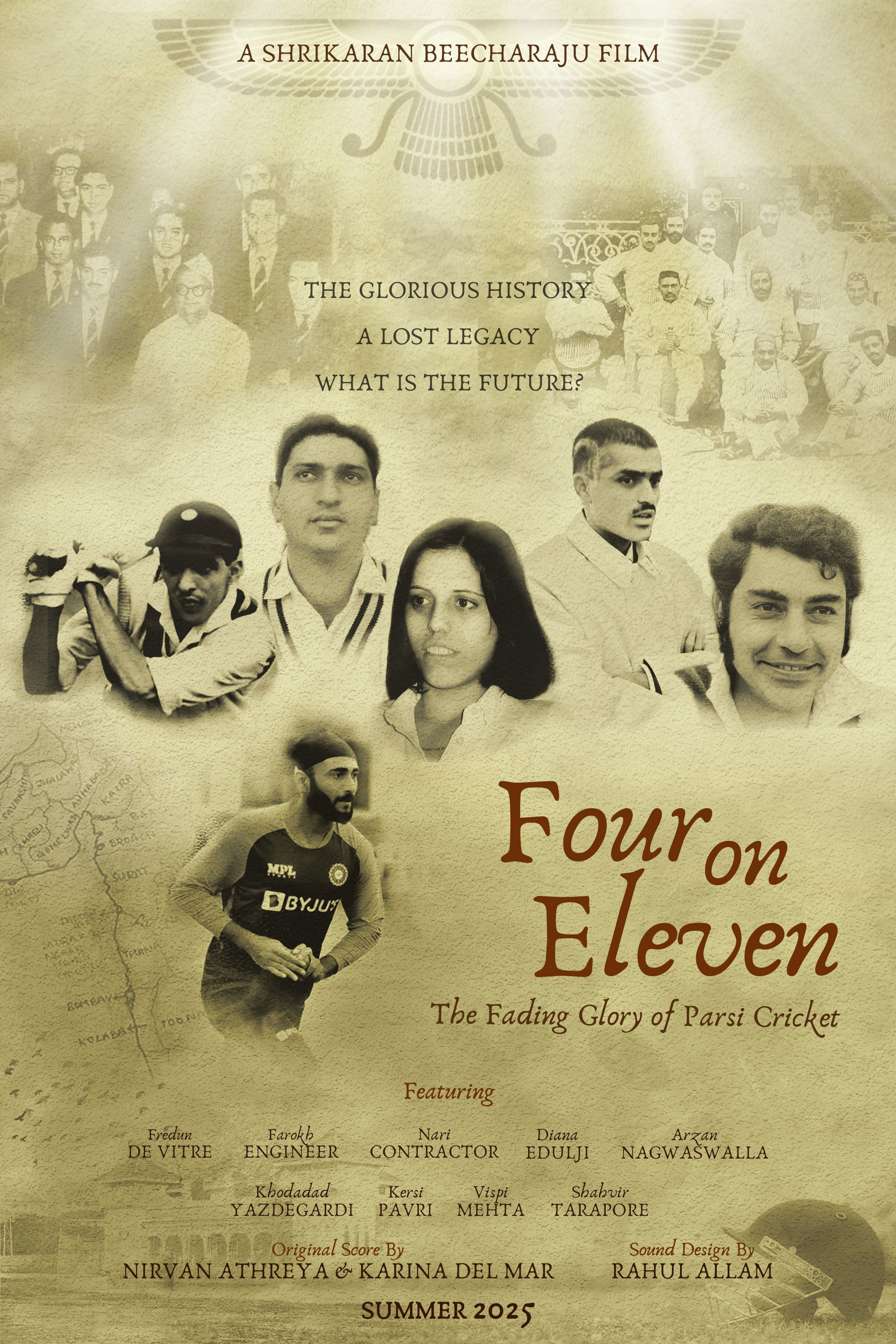 Four on Eleven : The Fading Glory Of Parsi Cricket - Movie Poster Four on Eleven : The Fading Glory Of Parsi Cricket - Movie Poster