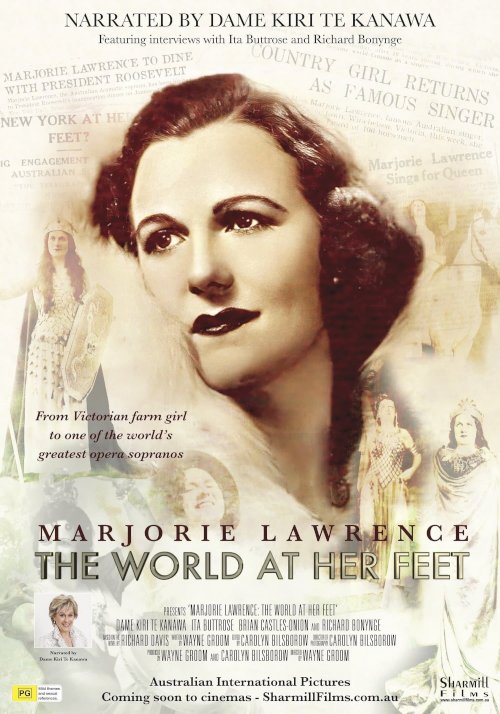 Marjorie Lawrence: The World at Her Feet - Movie Poster Marjorie Lawrence: The World at Her Feet - Movie Poster