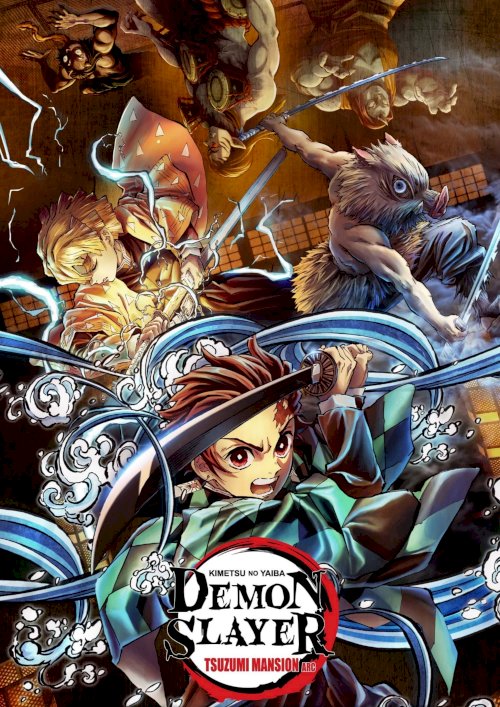 Demon Slayer: Kimetsu no Yaiba - Tsuzumi Mansion Arc - Movie Poster Demon Slayer: Kimetsu no Yaiba - Tsuzumi Mansion Arc - Movie Poster