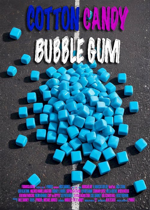 Cotton Candy Bubble Gum - Movie Poster Cotton Candy Bubble Gum - Movie Poster