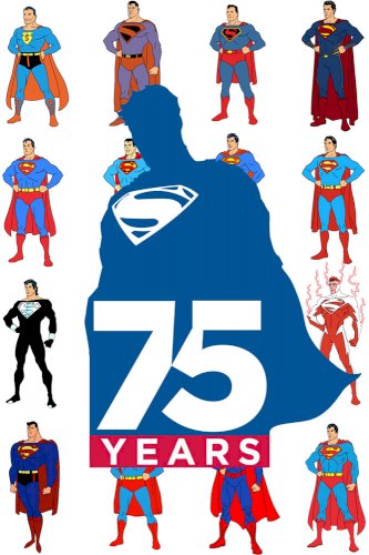 Superman 75th Anniversary - Movie Poster Superman 75th Anniversary - Movie Poster