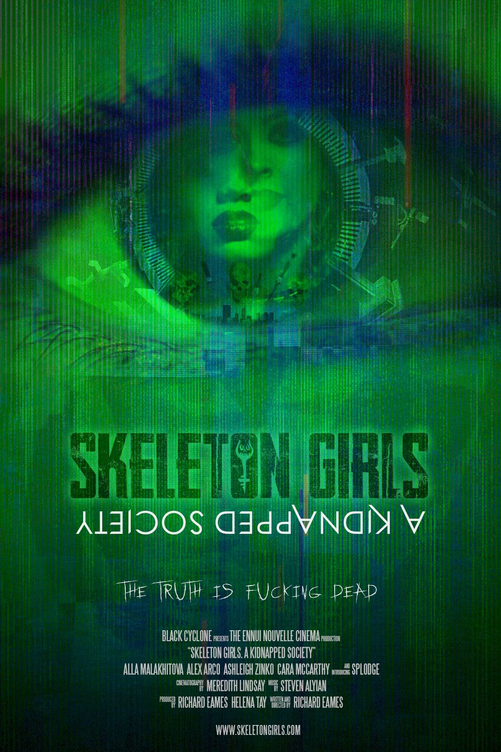 Skeleton Girls. A Kidnapped Society - Movie Poster Skeleton Girls. A Kidnapped Society - Movie Poster
