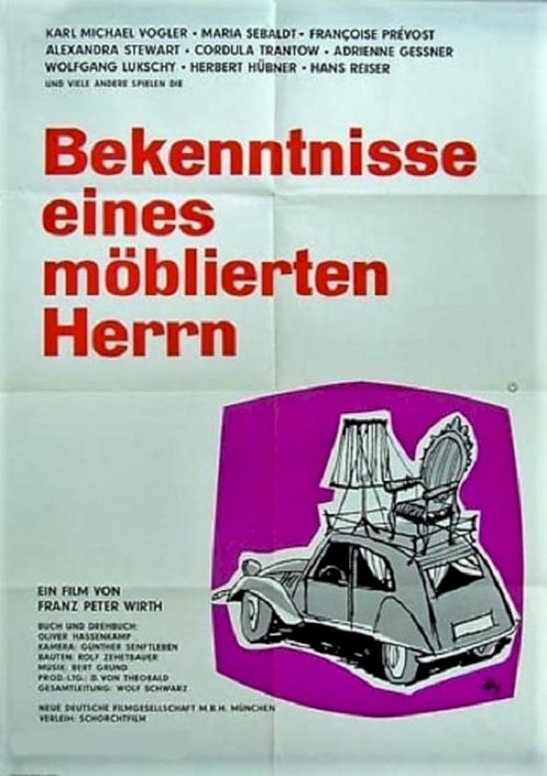 Bekenntnisse eines möblierten Herrn - Movie Poster Bekenntnisse eines möblierten Herrn - Movie Poster