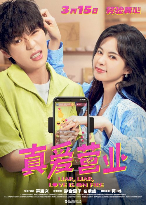 Liar, Liar, Love is on Fire - Movie Poster Liar, Liar, Love is on Fire - Movie Poster