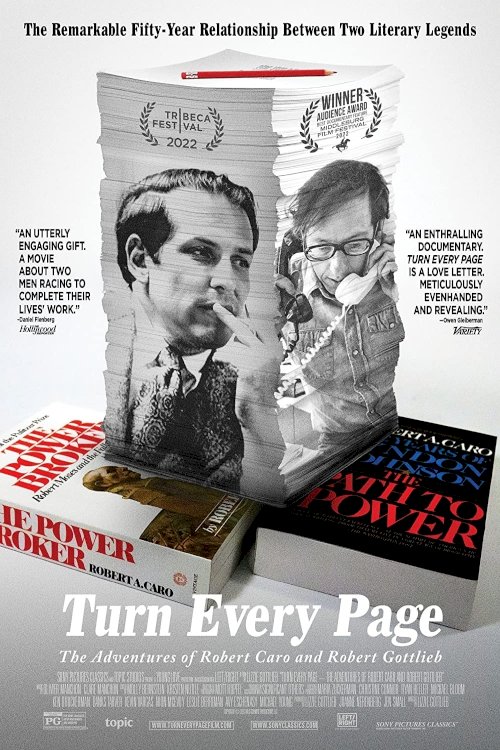 Turn Every Page - The Adventures of Robert Caro and Robert Gottlieb - Movie Poster Turn Every Page - The Adventures of Robert Caro and Robert Gottlieb - Movie Poster