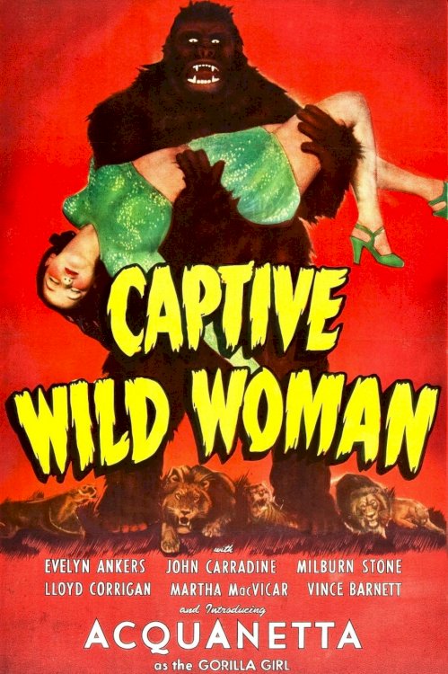 Captive Wild Woman - Movie Poster Captive Wild Woman - Movie Poster
