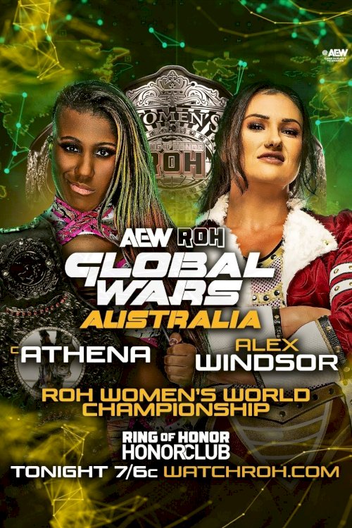 AEW ROH Global Wars Australia - Movie Poster AEW ROH Global Wars Australia - Movie Poster
