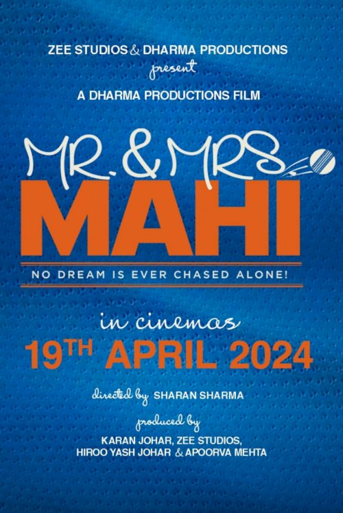 Mr. & Mrs. Mahi - Movie Poster Mr. & Mrs. Mahi - Movie Poster